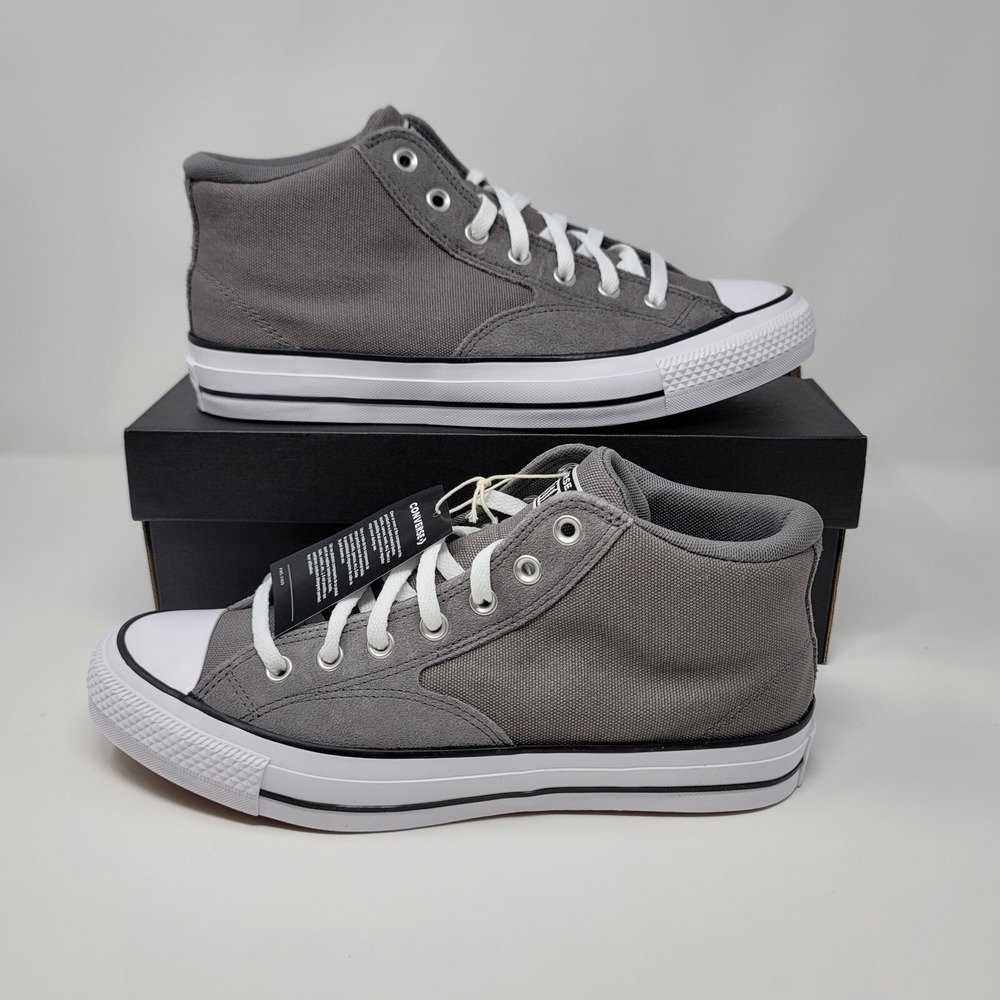 Converse Chuck Taylor All Star Mid Malden Street Canvas &‎ Suede Men's 10 Gray - Picture 3 of 8
